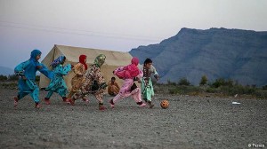  Girls play Football in Sistan va Baluchistan, Iran.